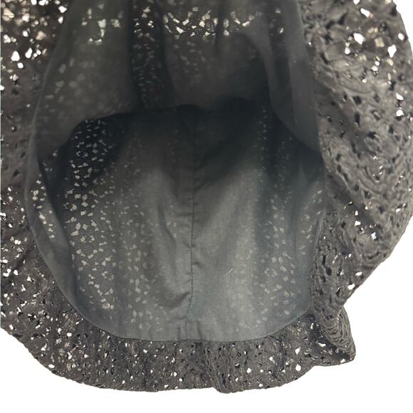 Y2K Sally Mack Couture Black Lace Mini Skirt Lined Youth 12 Womens XS - Picture 4 of 6